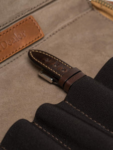 Watch Strap case in Caramel Brown Leather