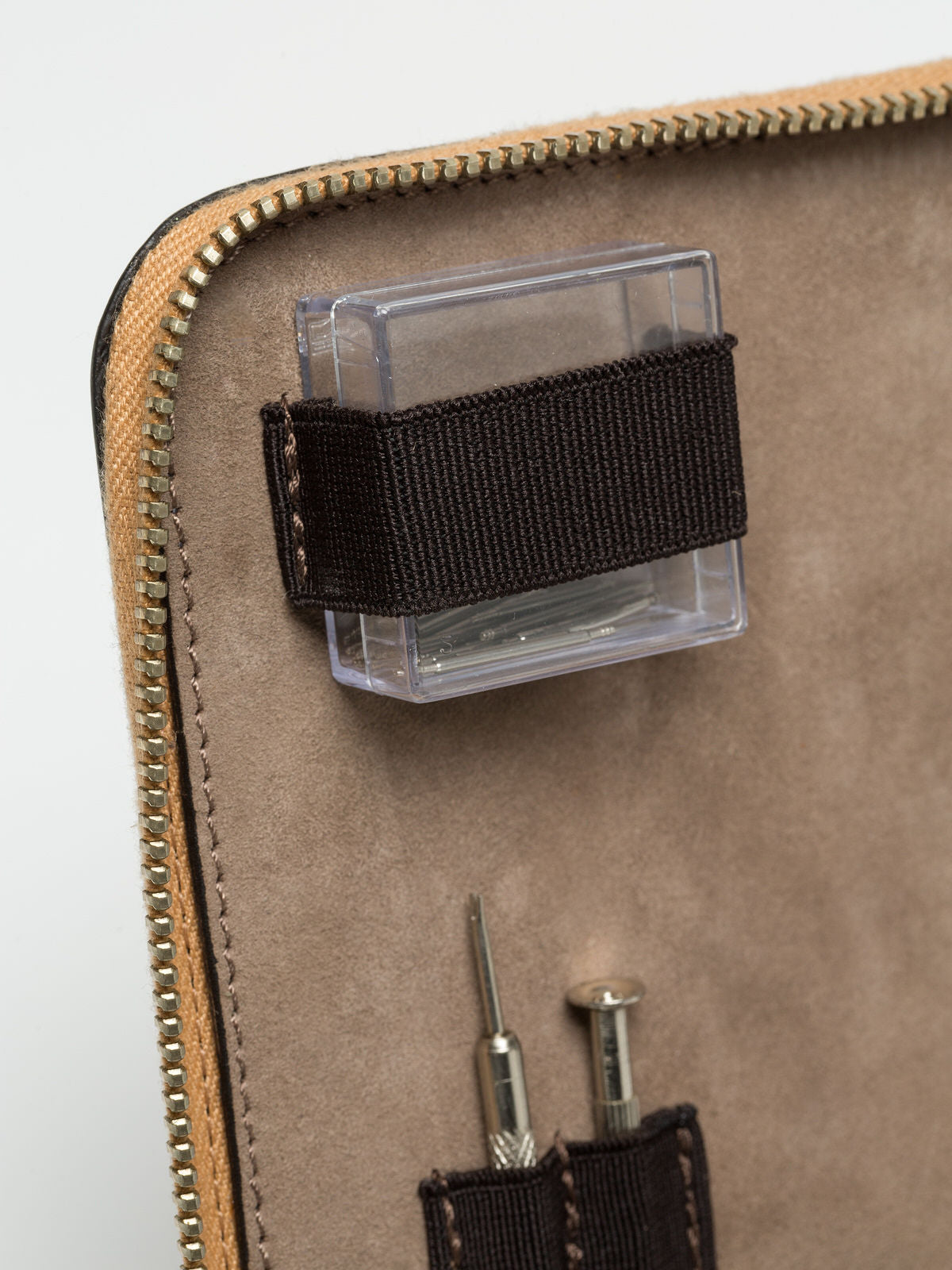 Watch Strap case in Caramel Brown Leather