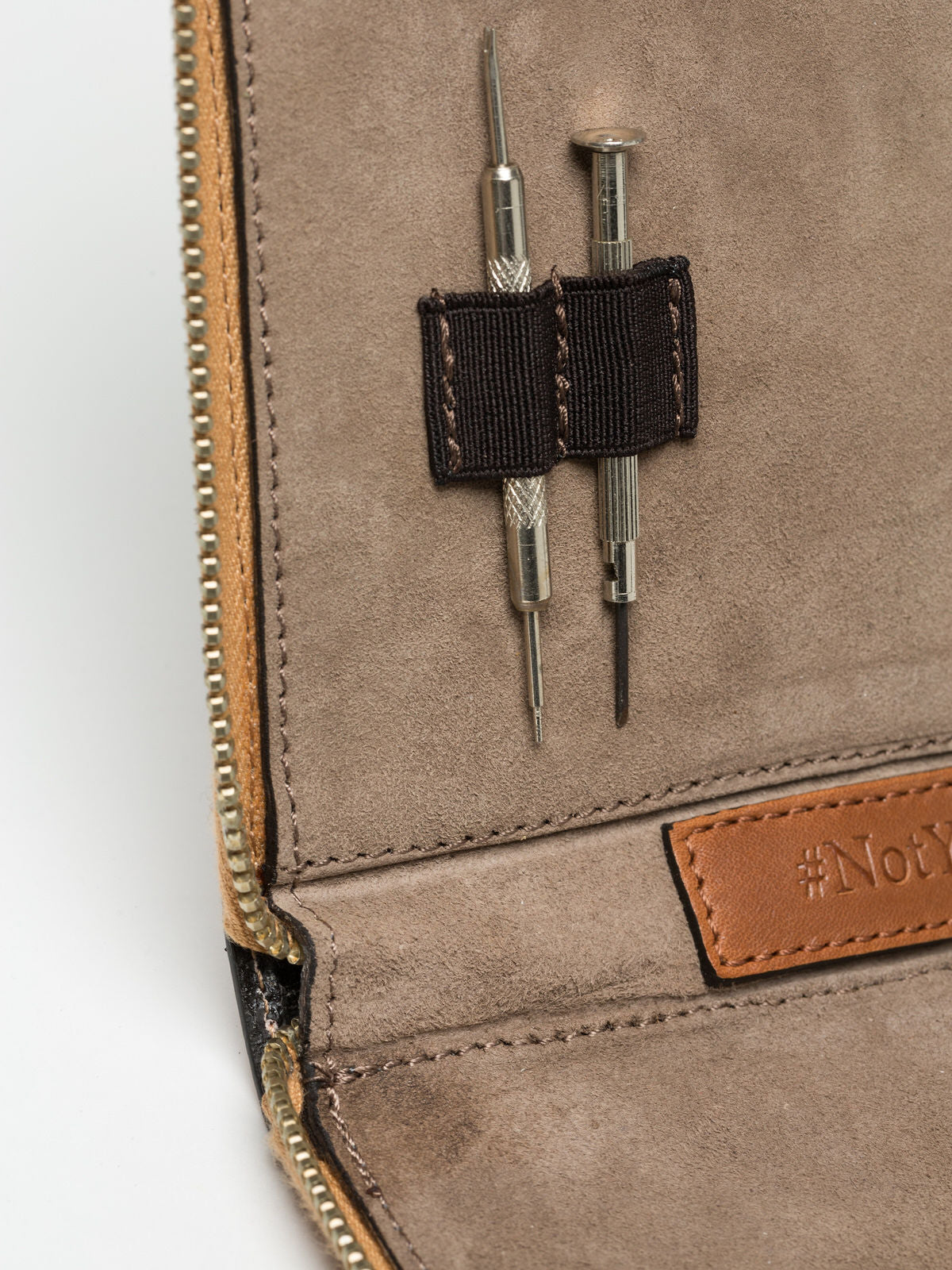 Watch Strap case in Caramel Brown Leather