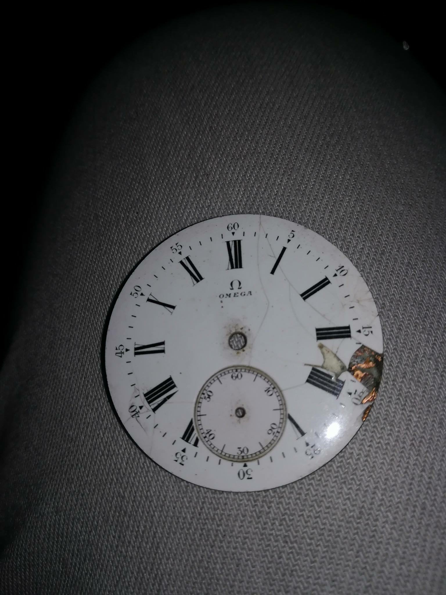 Enamel or painted dial restoration