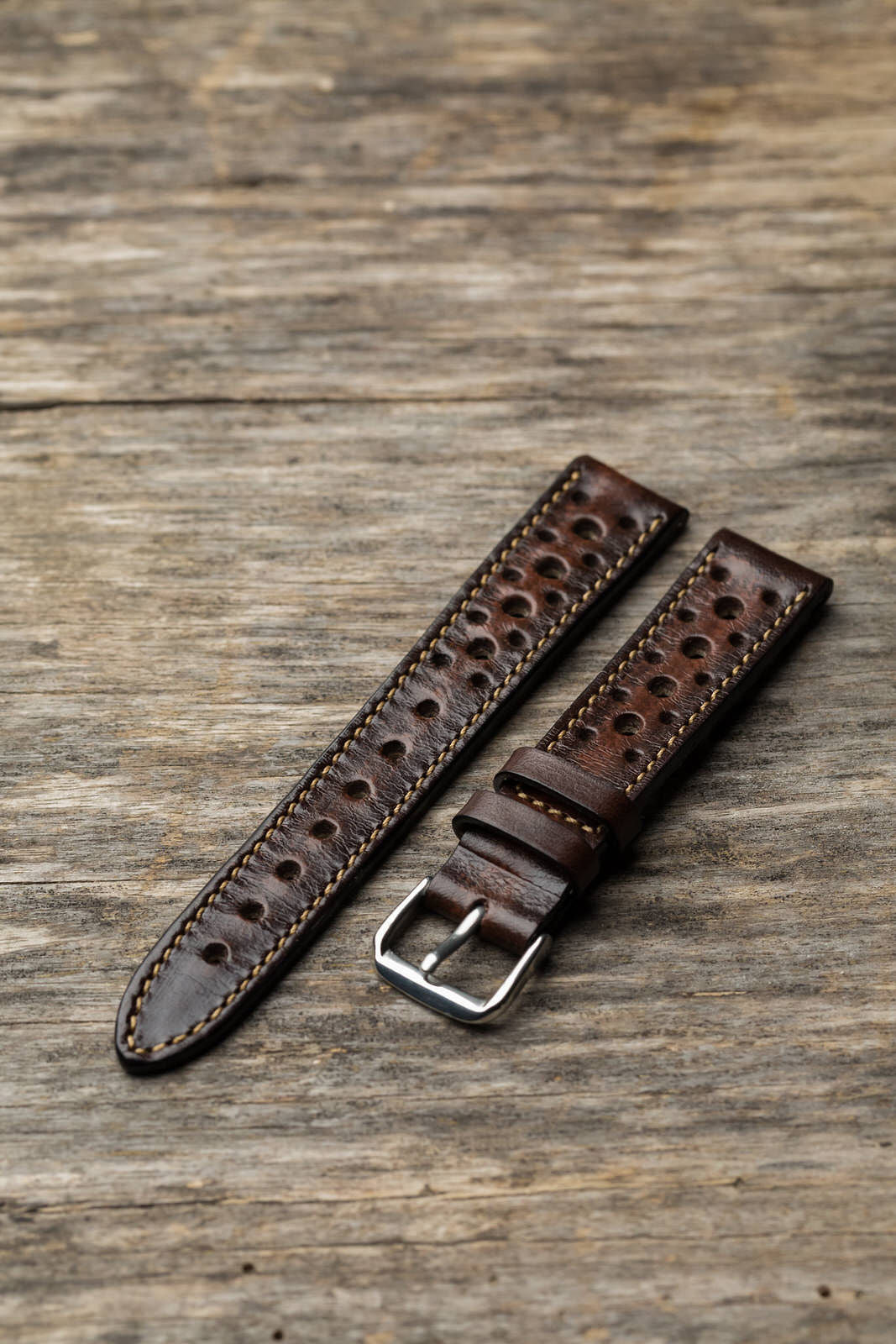Aged Chocolate Brown Rally Strap