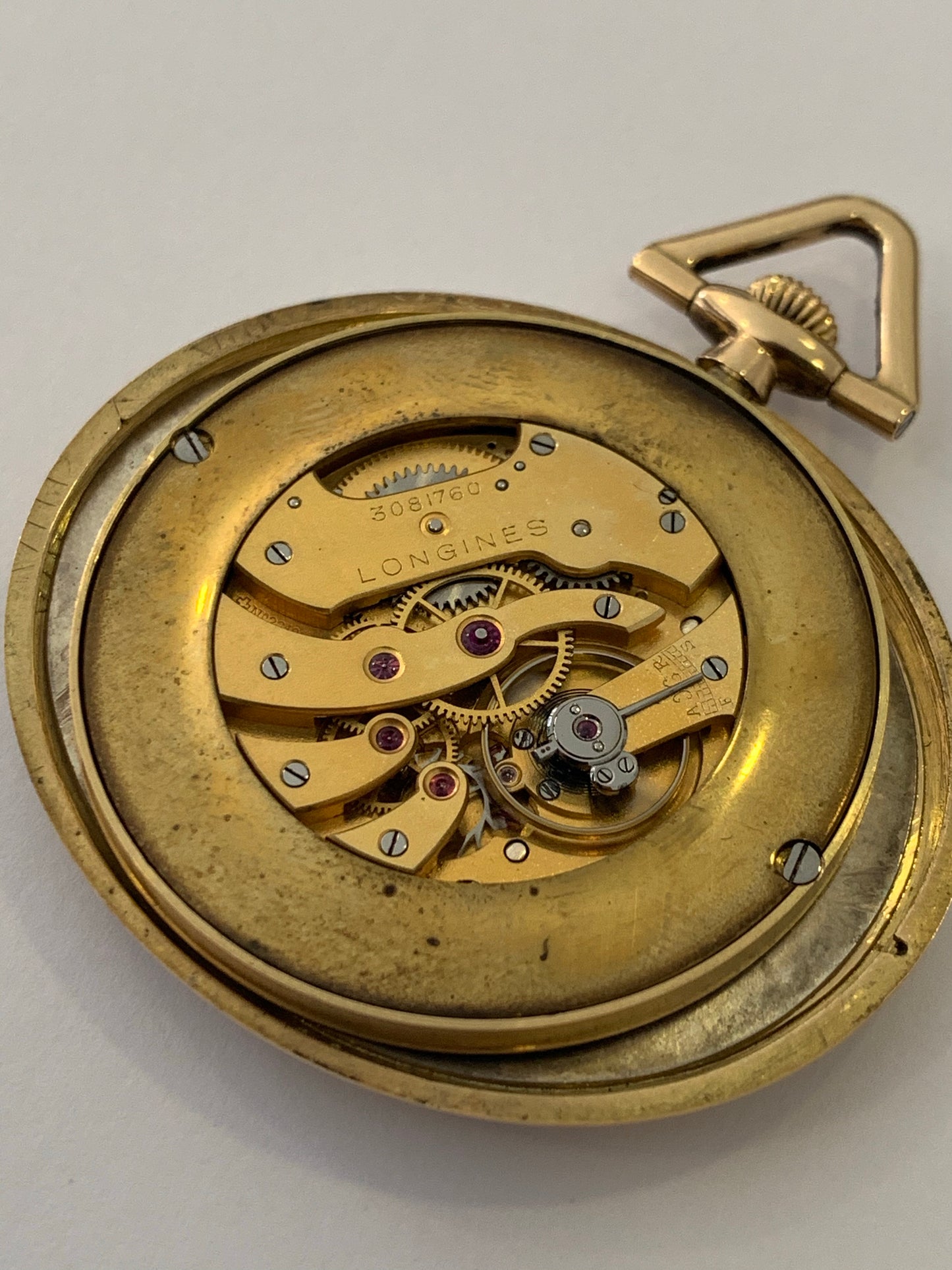 1914 Longines Art Deco style pocket watch