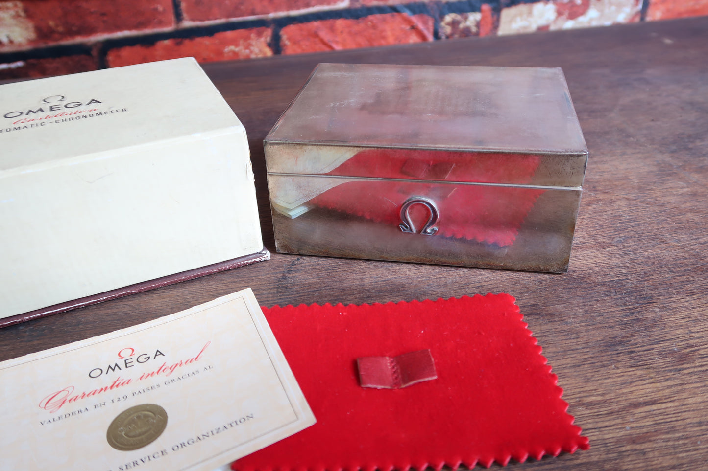 Super rare Solid Silver Omega box set for Constellation de Luxe