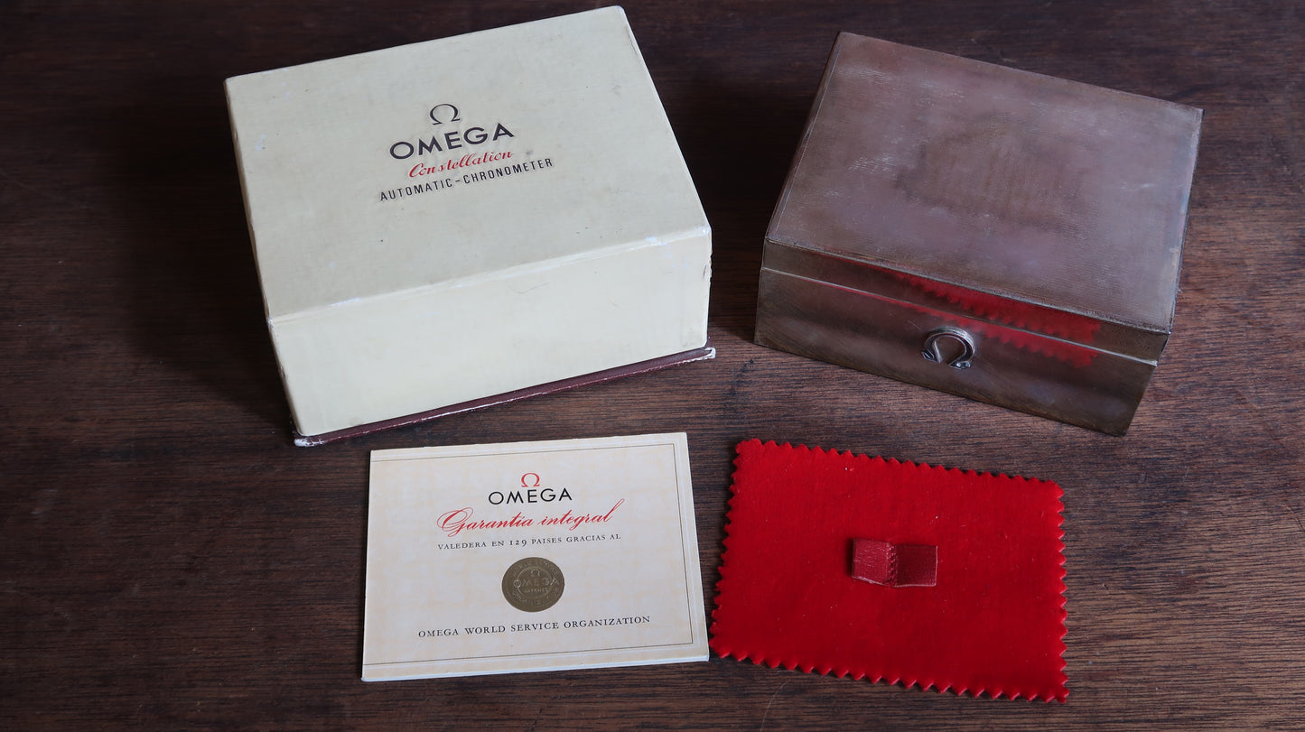 Super rare Solid Silver Omega box set for Constellation de Luxe