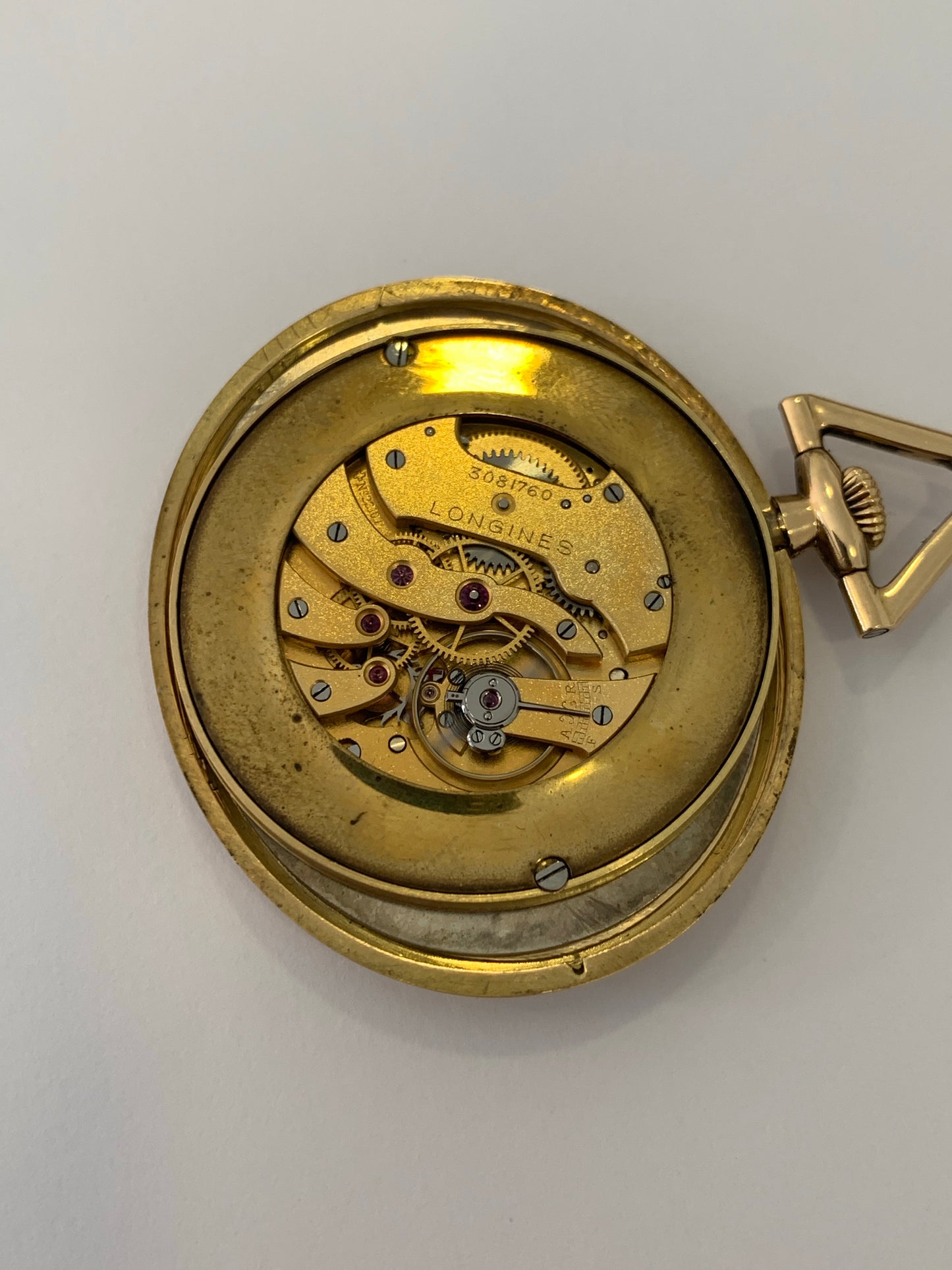 1914 Longines Art Deco style pocket watch