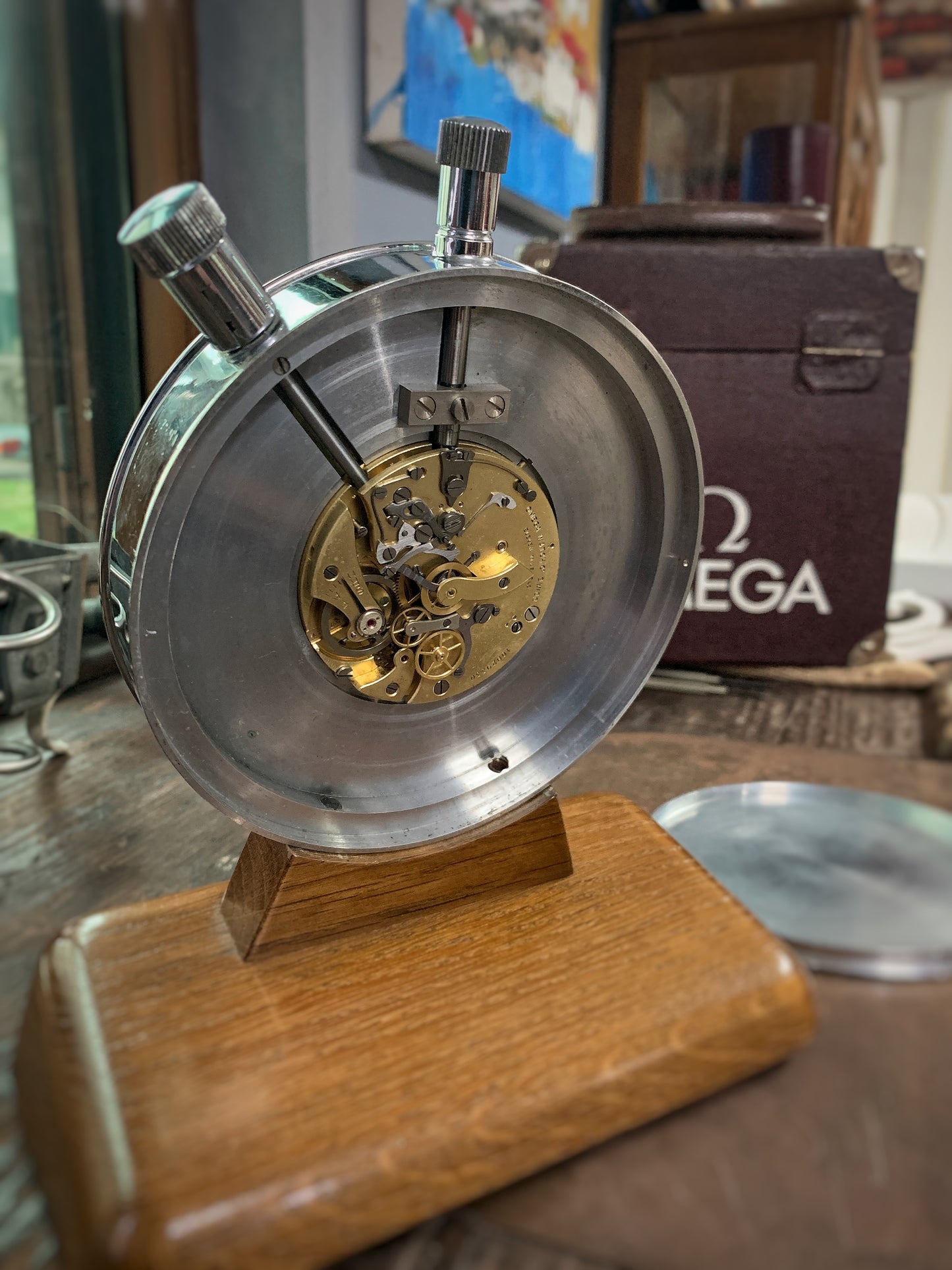 Omega Stopwatch - Display for retailers with original case