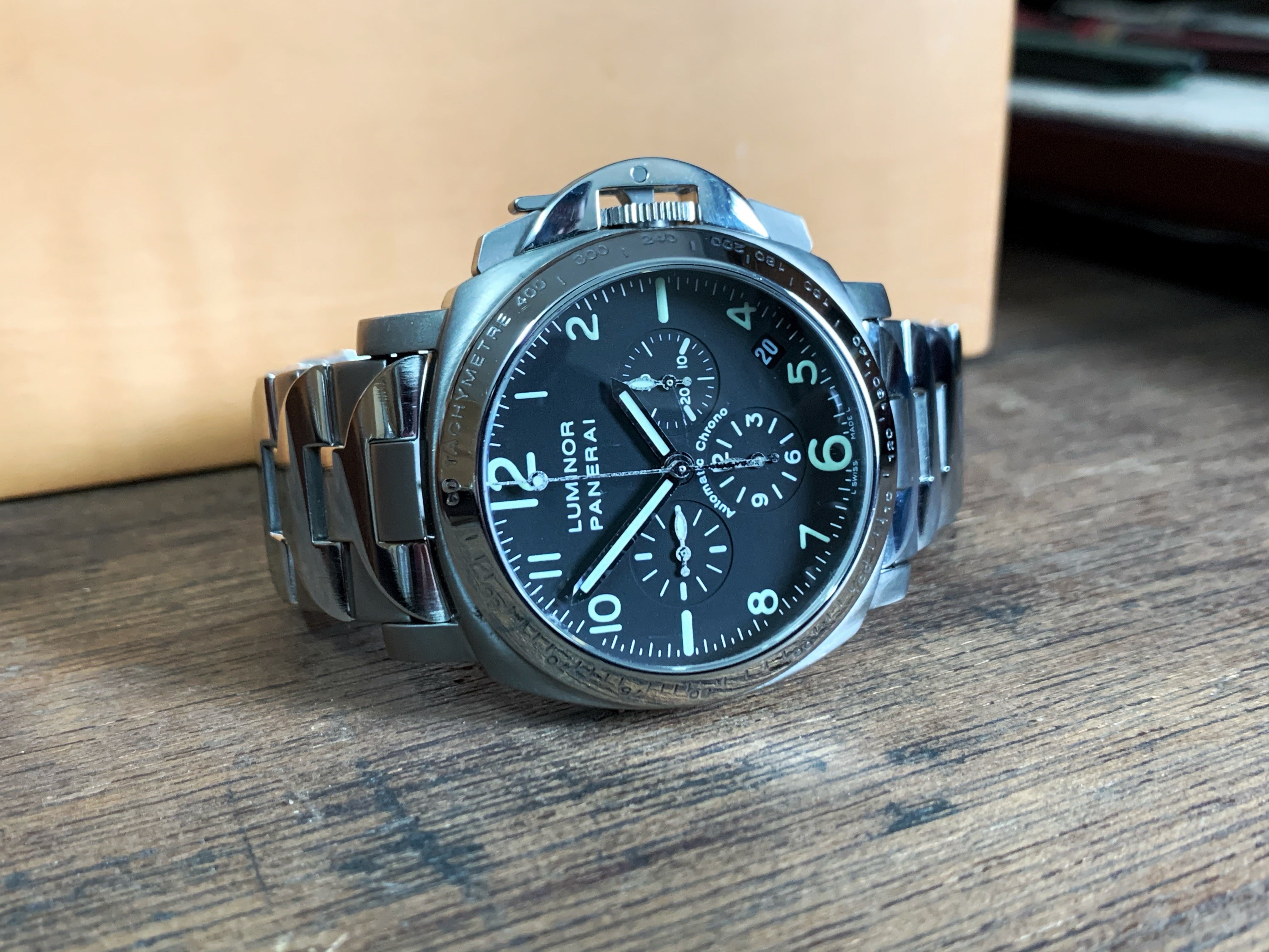 Panerai Titanium Chronograph PAM072 Watch Garage Porto