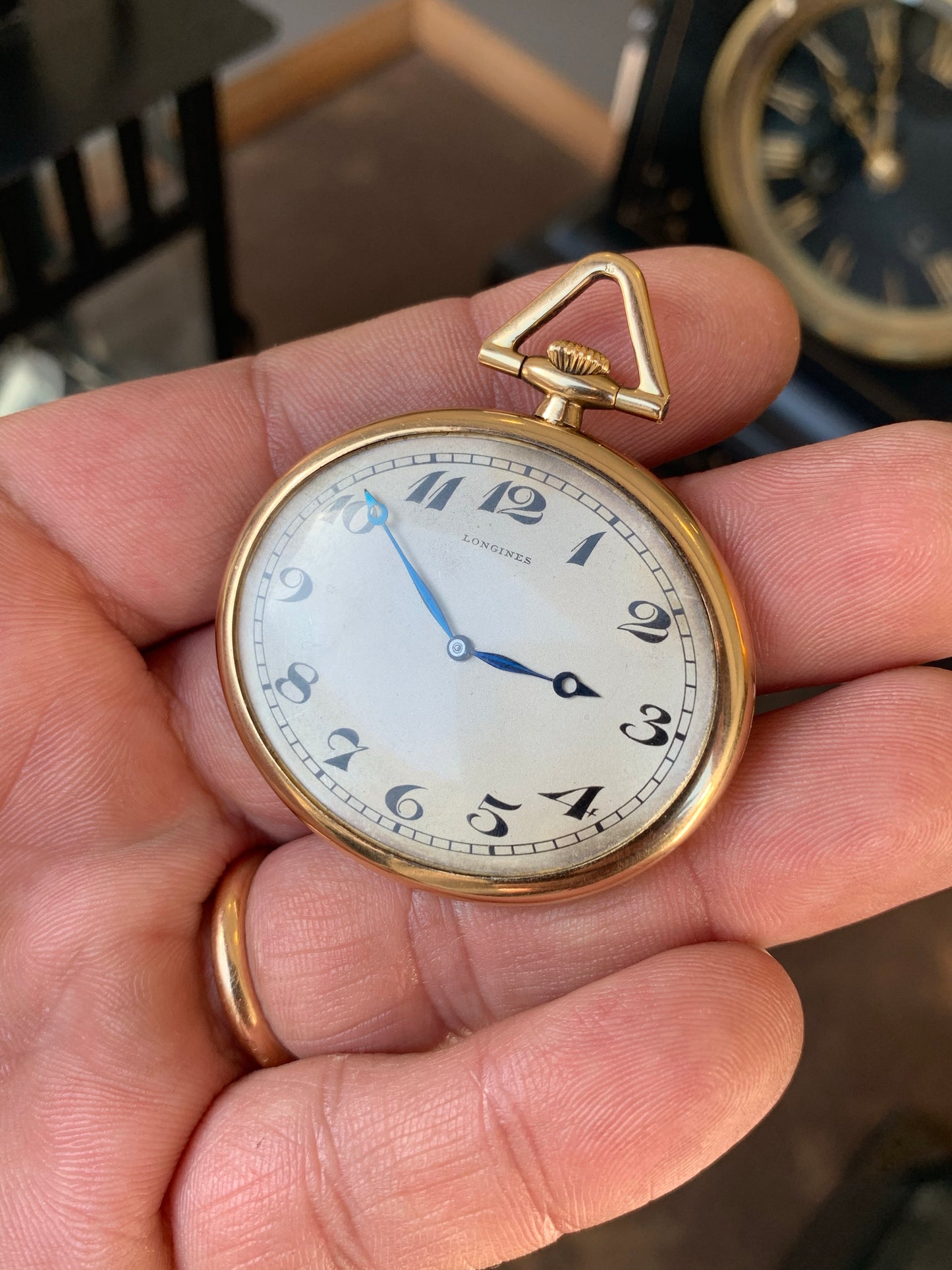 1914 Longines Art Deco style pocket watch