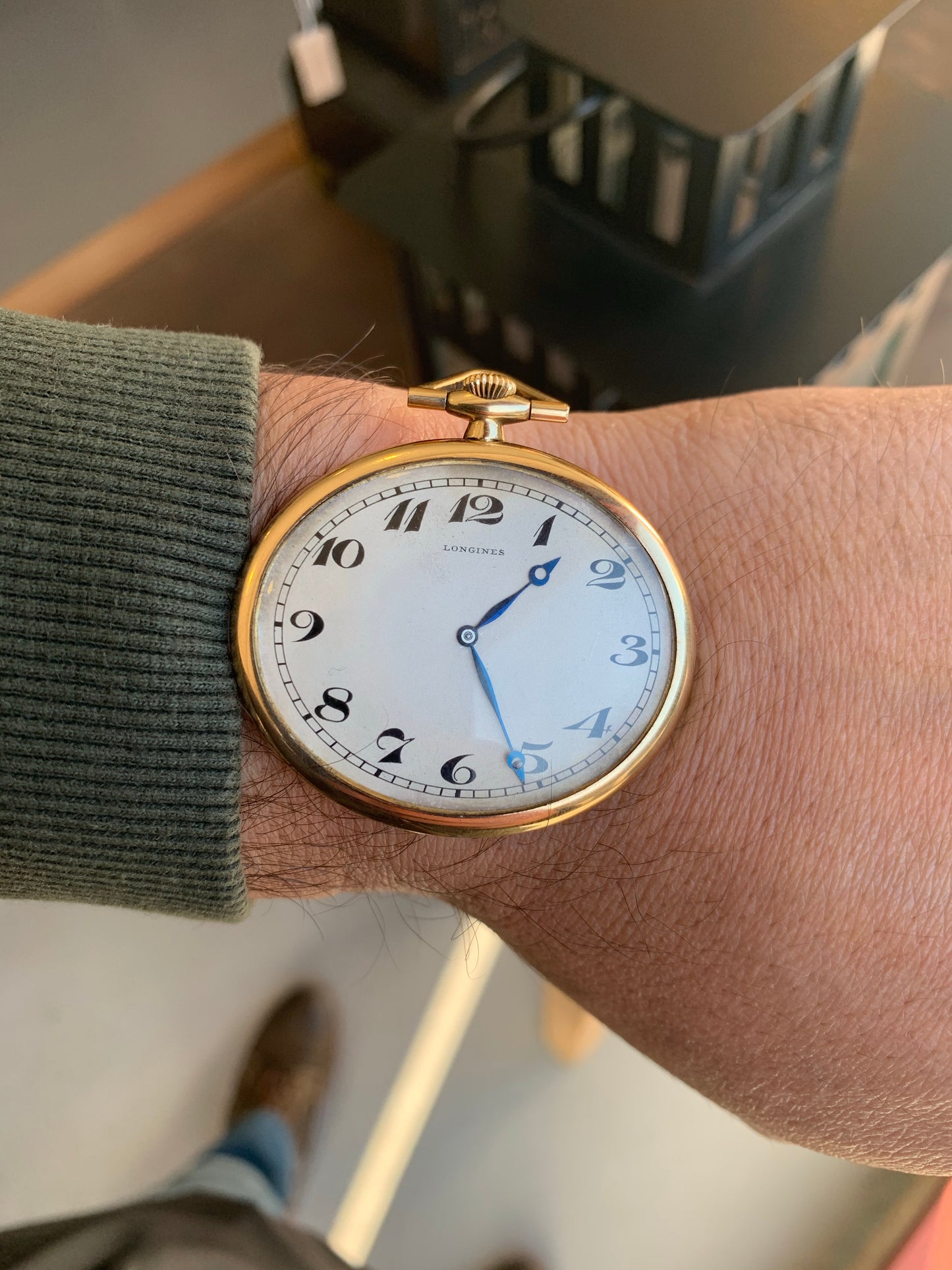 1914 Longines Art Deco style pocket watch