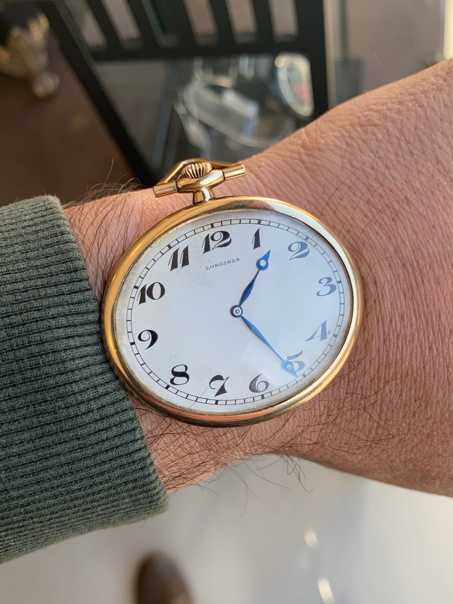 1914 Longines Art Deco style pocket watch